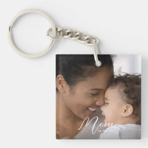 Llavero Mamá personalizada establecida guion moderno foto