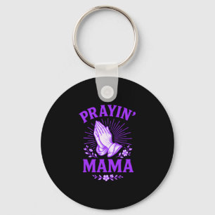 Llavero Mamá que Reza Madre Cristiana Religiosa Manos en O