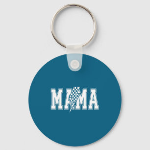 Llavero Mamá rayo gráfico retro orgullo mamá orgullosa neg