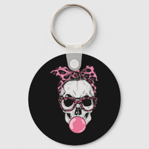 Llavero Mama Skull Bubblegum Lazy Halloween Costume Leopar