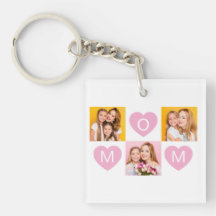 Mamá Te Amamos Nombres de los Niños Colage de Foto