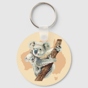 Llavero Mamá y bebé de Koala