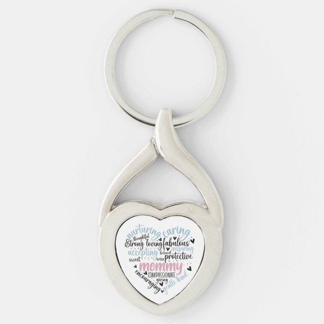 Llavero Mami Amor Caritativo Corazón (Anverso)