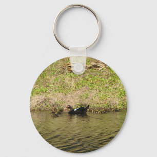 Llavero Mami Muscovy y Baby Ducks Keychain