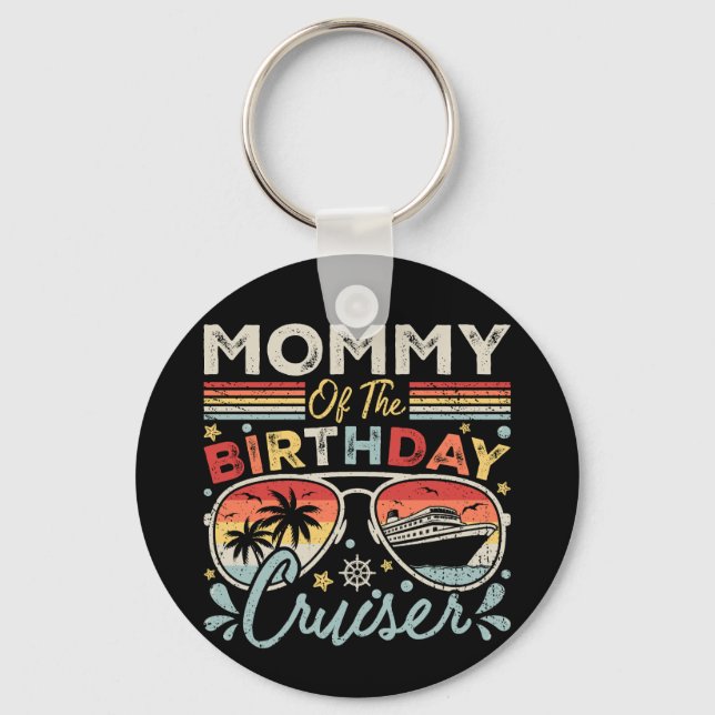 Llavero Mami of the Birthday Cruiser Vacation Circle (Anverso)