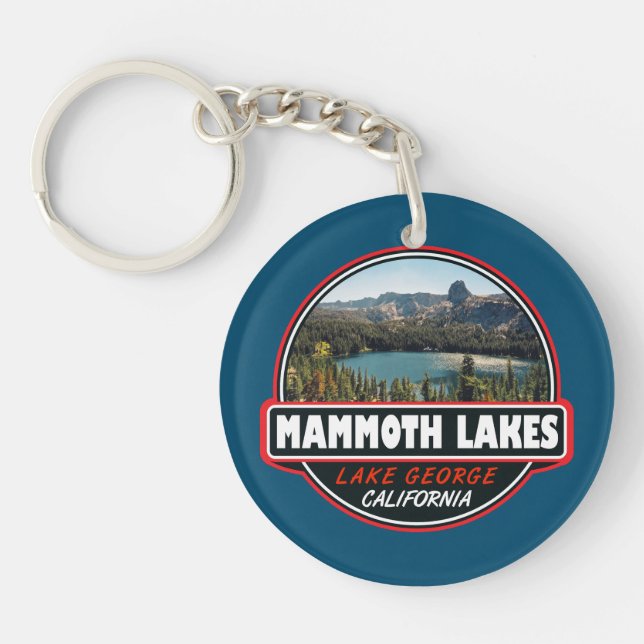 Llavero Mammoth Lakes California Travel Emblem (Frente)