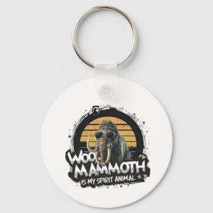 Llavero Mamut Woo es mi animal espiritual Arte