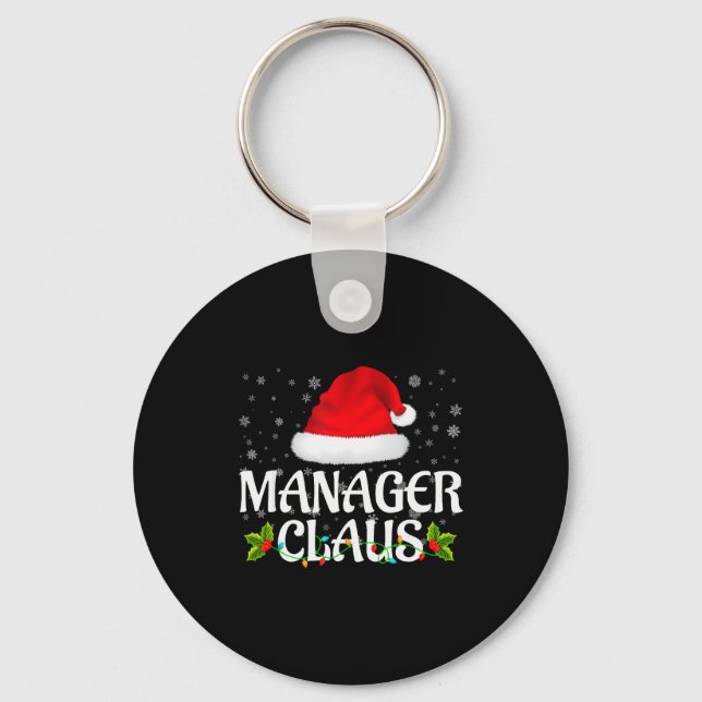 Llavero Manager Claus Christmas Lights Santa Pajama Family (Anverso)