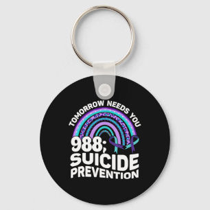 Llavero Mañana te necesita 988 Conciencia de Prevención de