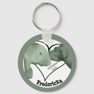 Llavero Manatee Love Keychain