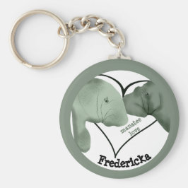 Llavero Manatee Love Keychain