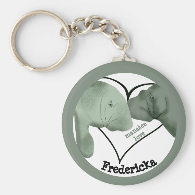 Llavero Manatee Love Keychain (Frente)