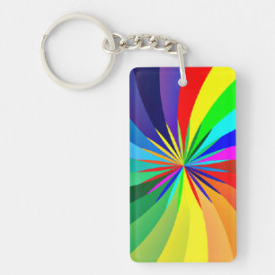 Llavero Mandala-46556 de color arcoiris
