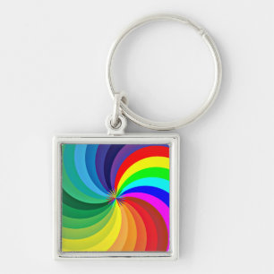 Llavero Mandala-46556 de color arcoiris