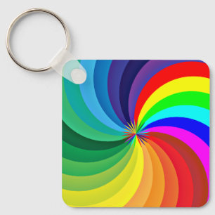 Llavero Mandala-46556 de color arcoiris