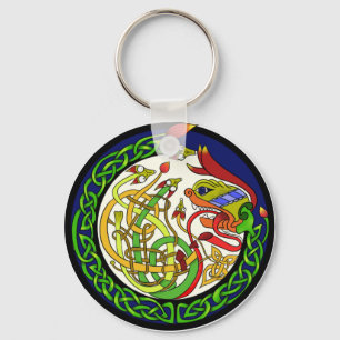 Llavero Mandala céltica del dragón del nudo