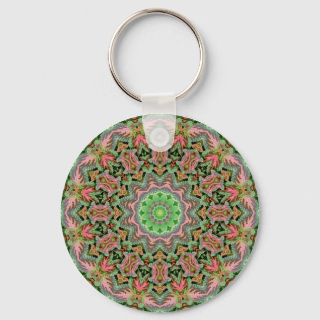 Llavero mandala colorida (Anverso)