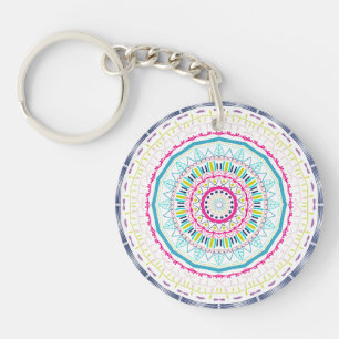 Llavero mandala colorida