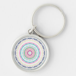 Llavero mandala colorida