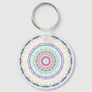 Llavero mandala colorida