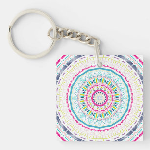 Llavero mandala colorido