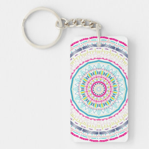 Llavero mandala colorido