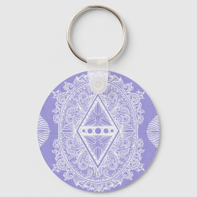 Llavero Mandala de Diamante Celeste (Anverso)