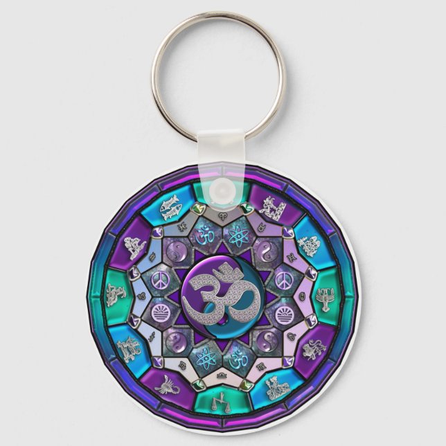Llavero Mandala de independencia de UROCK ~ BTC (Anverso)