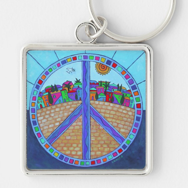 Llavero Mandala de la Paz (Frente)
