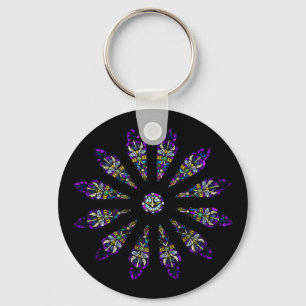 Llavero Mandala del vitral