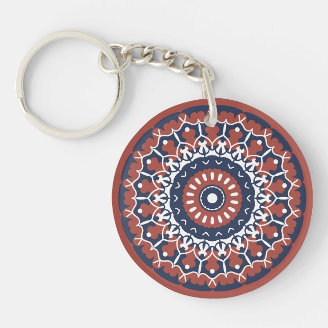Llavero Mandala Design acrílico keychain (Frente)