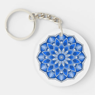 Llavero Mandala en azul