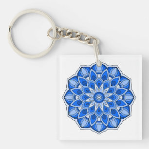 Llavero Mandala en azul