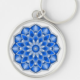 Llavero Mandala en azul