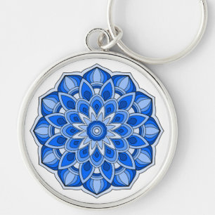 Llavero Mandala en azul