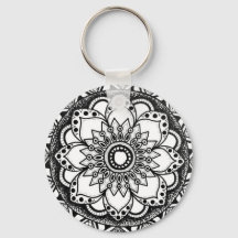 Mandala en blanco y negro