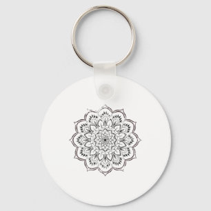 Llavero Mandalá Espiritual Afligido Paz Boho Yoga Espiritu