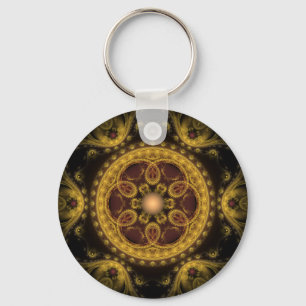 Llavero Mandala fractal de hadas mágicas
