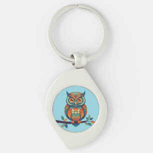 Llavero Mandala Owl
