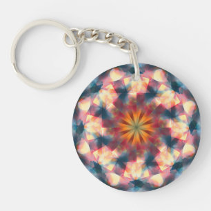 Llavero Mandala psicodélica de Kaleidoscópico de Prisma