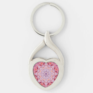 Llavero mandala rosa
