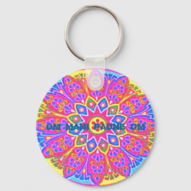 Llavero MANDALA W/ MANTRA Keychain (Anverso)