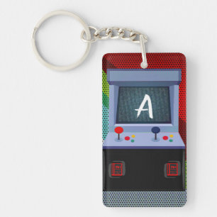Llavero Mando de juego de arcade con nombre personalizado