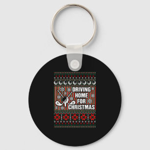 Llavero Manejar En Casa Para Navidades Feo Camisa De Golf