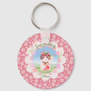 Llavero Maneki Neko Lucky Luna Round