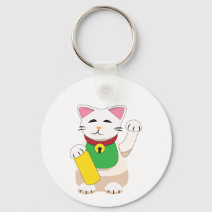 Llavero Maneki Neko o Gato de la Suerte