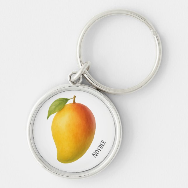 Llavero Mango Grande, Fruta Dulce y Nombre (Frente)