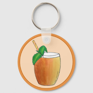 Llavero Mango Lassi refresca bebida de fruta de yogur indi