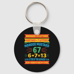Llavero Mangos Mostaza 67 Tee Divertido Código Alfabeto M