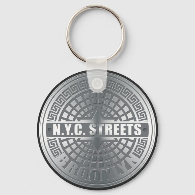 Llavero Manhole Covers Brooklyn (Anverso)